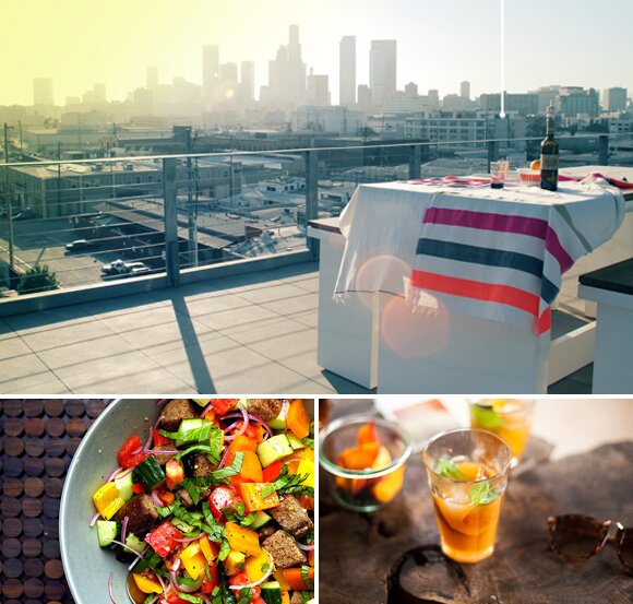Channeling Contessa rooftop picnic